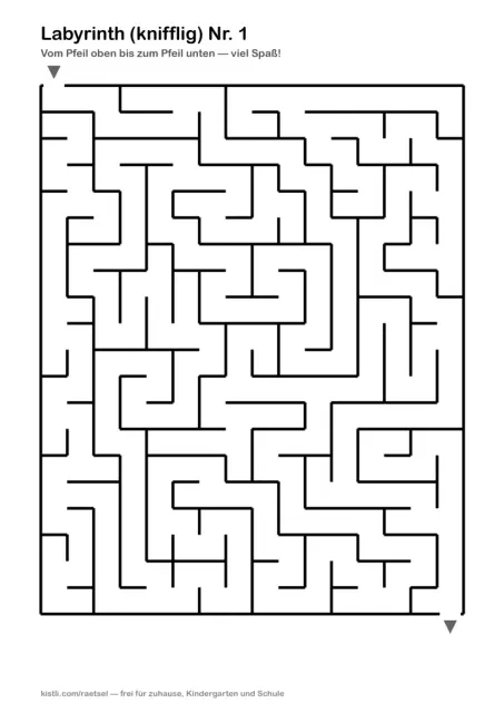 Labyrinth Nr. 1 — knifflig