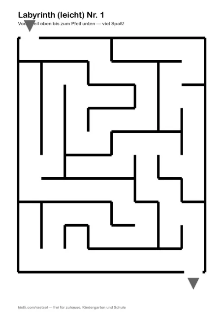 Labyrinth Nr. 1 — leicht
